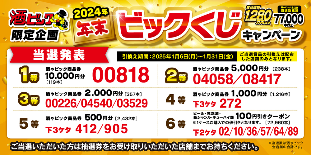 2024年 年末ビックくじキャンペーン