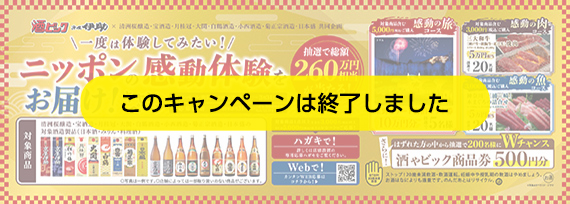 一度は体験してみたい！ニッポンの感動体験をお届け！キャンペーン